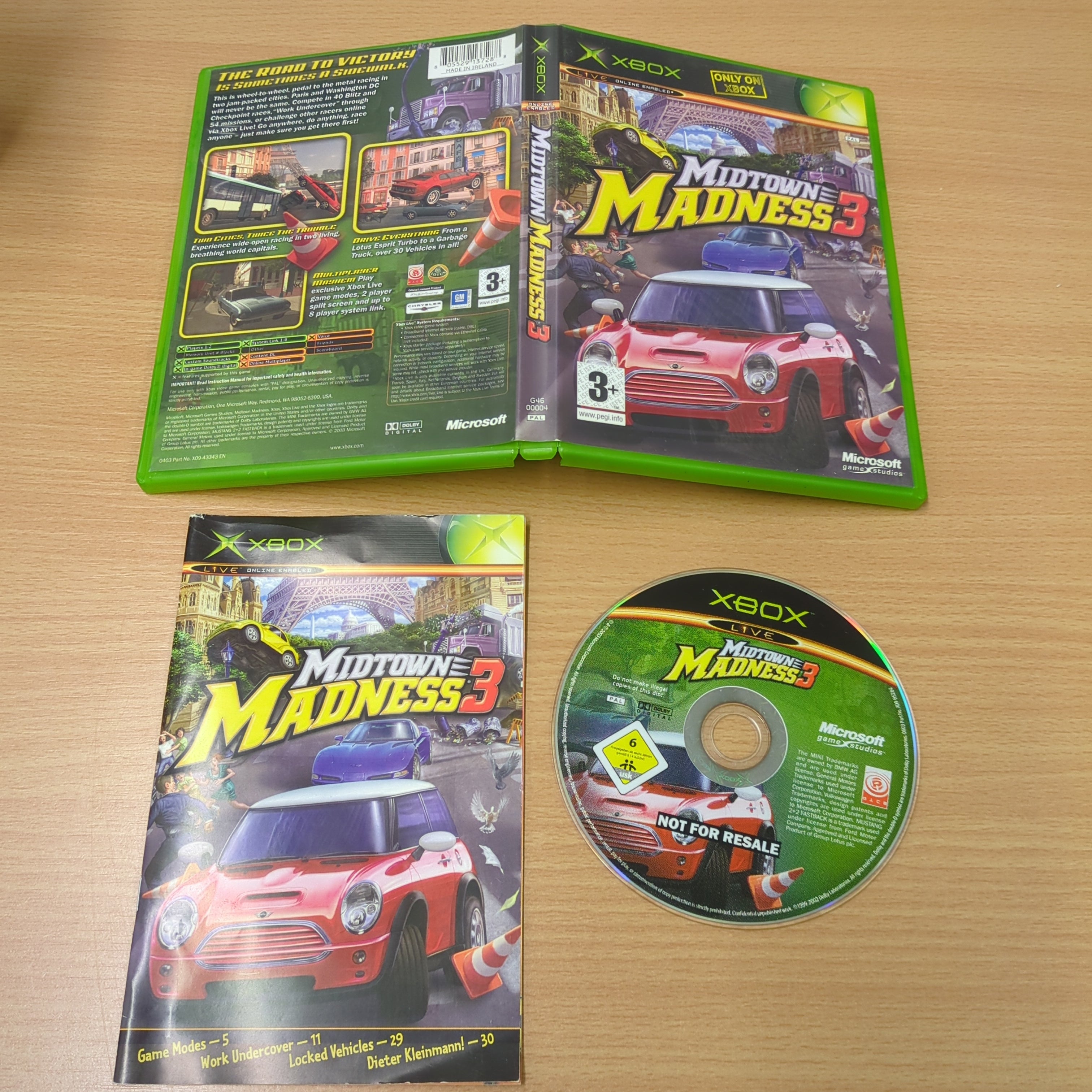 Midtown Madness 3 original Xbox game Midtown Madness 3 original Xbox game